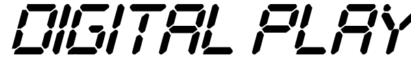 Digital Play St font preview